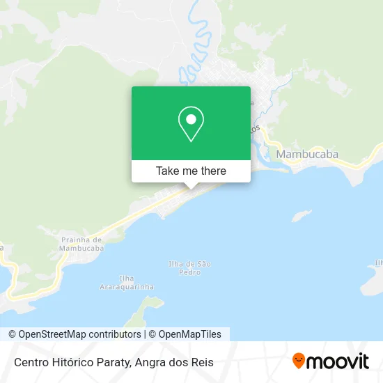 Centro Hitórico Paraty map