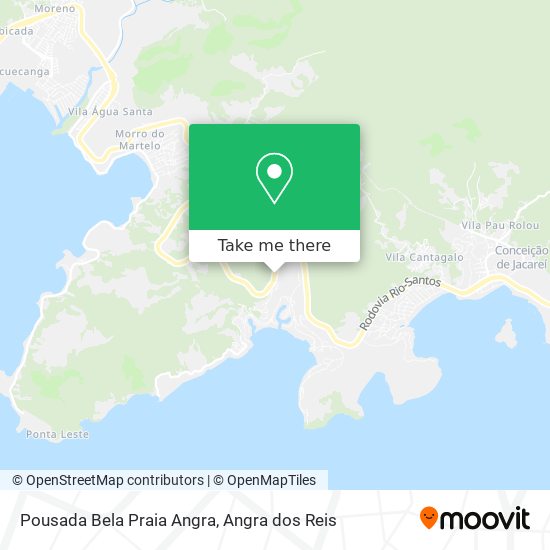 Mapa Pousada Bela Praia Angra