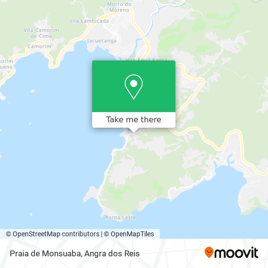 Mapa Praia de Monsuaba