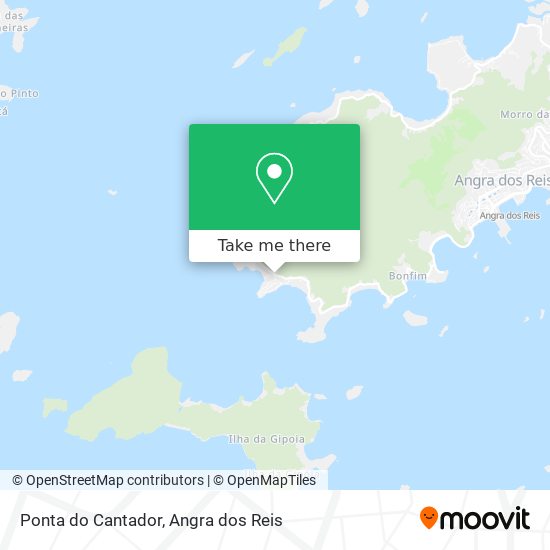 Ponta do Cantador map