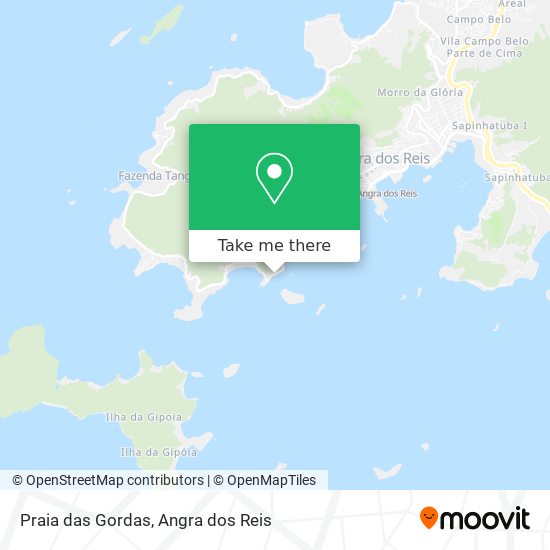 Mapa Praia das Gordas