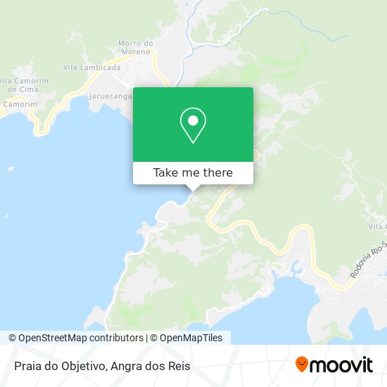 Praia do Objetivo map