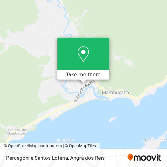 Percegoni e Santos Loteria map