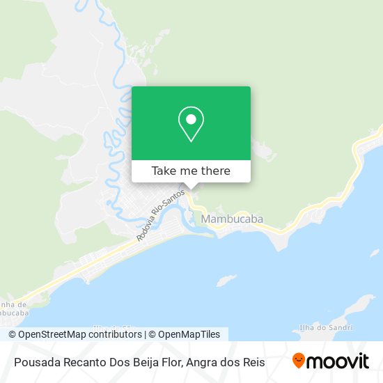 Mapa Pousada Recanto Dos Beija Flor