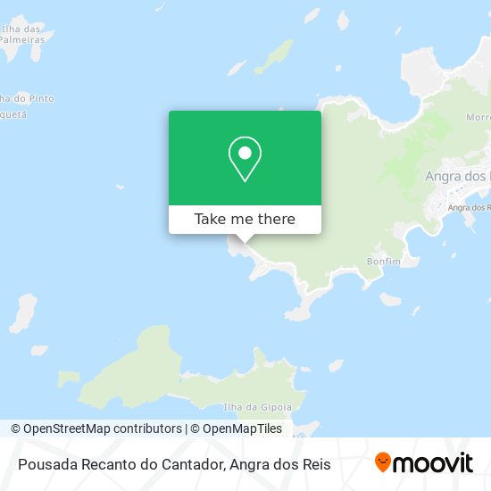 Pousada Recanto do Cantador map