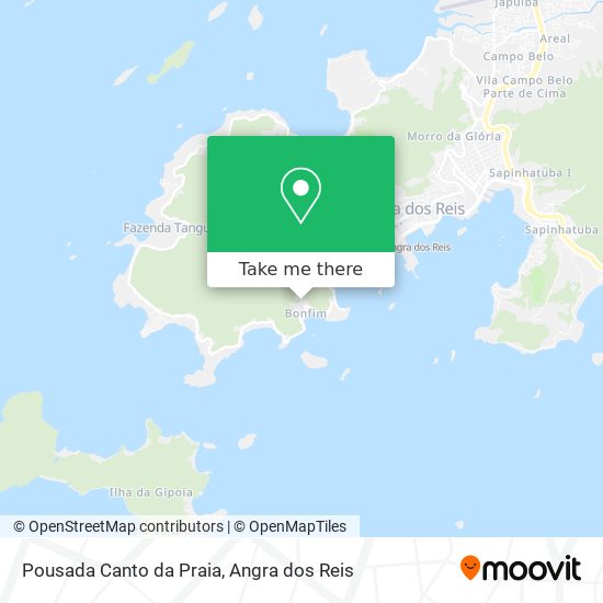 Pousada Canto da Praia map