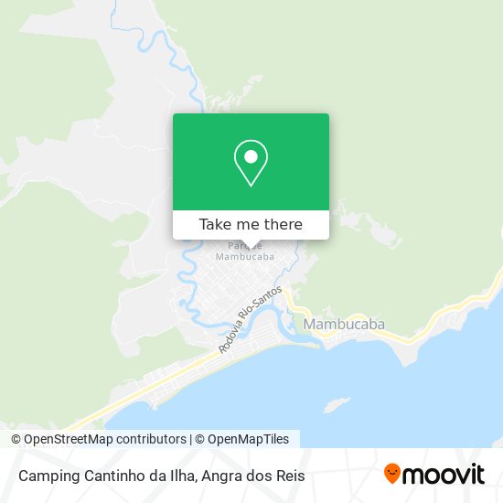 Mapa Camping Cantinho da Ilha