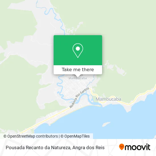 Pousada Recanto da Natureza map