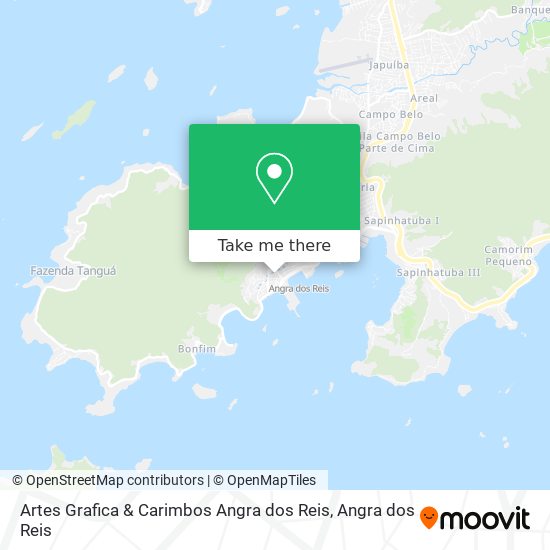 Mapa Artes Grafica & Carimbos Angra dos Reis