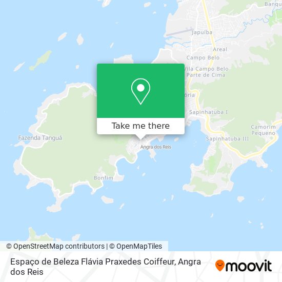 Mapa Espaço de Beleza Flávia Praxedes Coiffeur