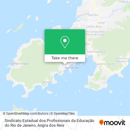 Mapa Sindicato Estadual dos Profissionais da Educação do Rio de Janeiro