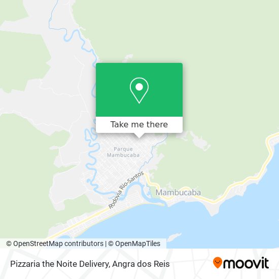 Mapa Pizzaria the Noite Delivery