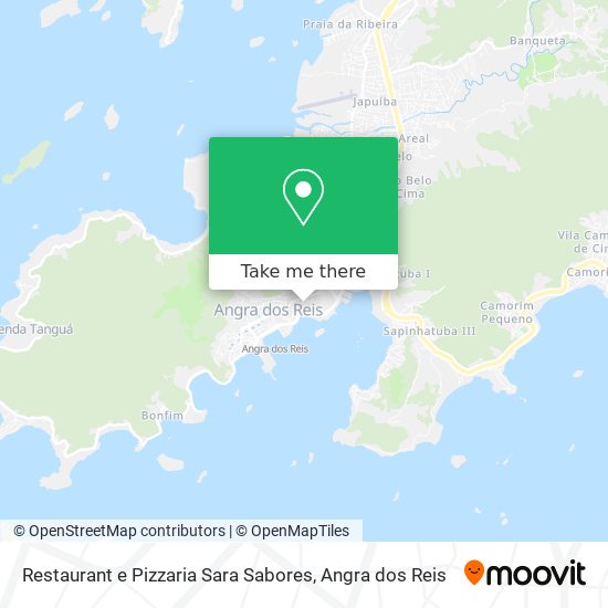 Mapa Restaurant e Pizzaria Sara Sabores