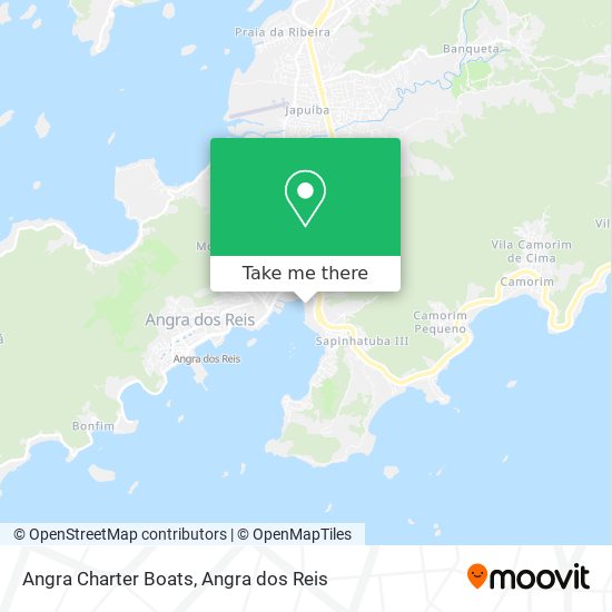 Angra Charter Boats map