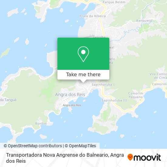 Mapa Transportadora Nova Angrense do Balneario