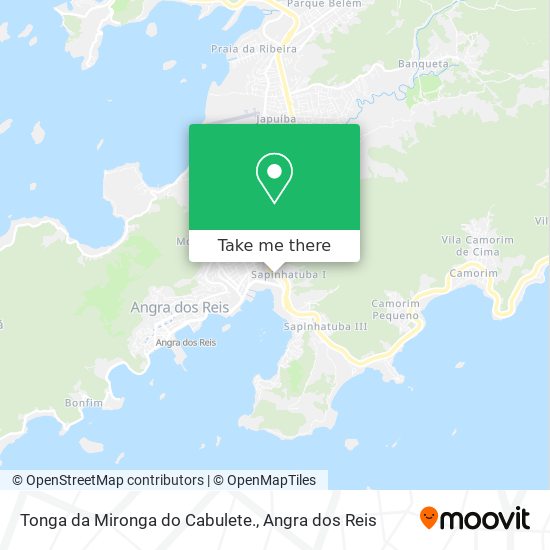 Mapa Tonga da Mironga do Cabulete.
