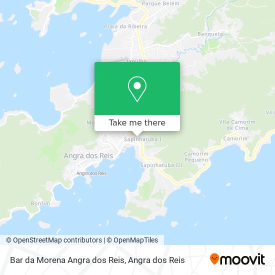 Mapa Bar da Morena Angra dos Reis
