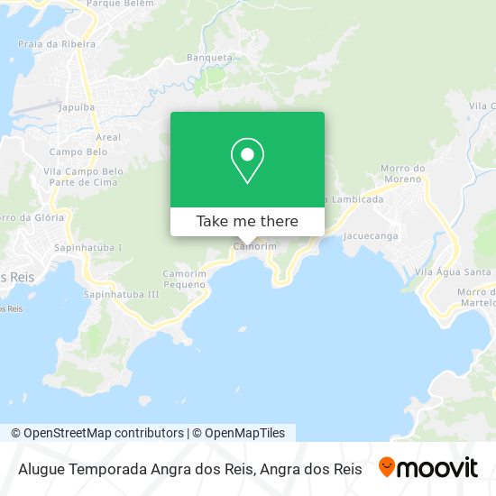 Mapa Alugue Temporada Angra dos Reis