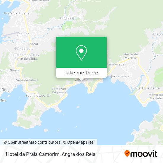 Mapa Hotel da Praia Camorim