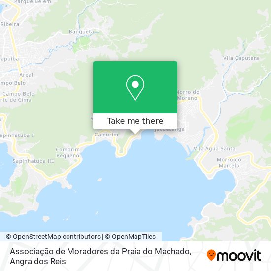 Associação de Moradores da Praia do Machado map