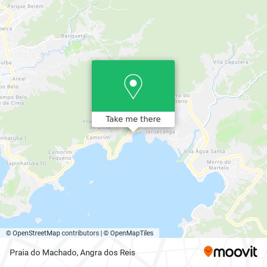 Mapa Praia do Machado