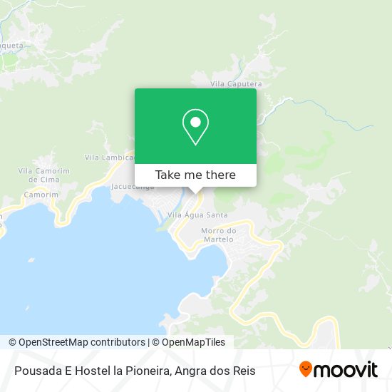 Mapa Pousada E Hostel la Pioneira