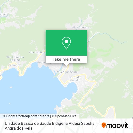 Mapa Unidade Básica de Saúde Indígena Aldeia Sapukai