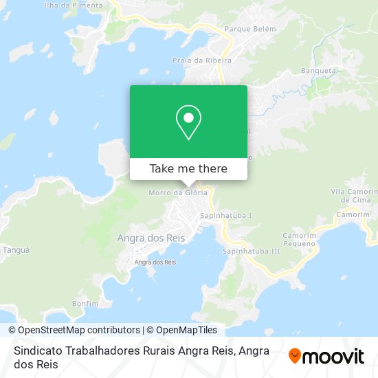 Sindicato Trabalhadores Rurais Angra Reis map