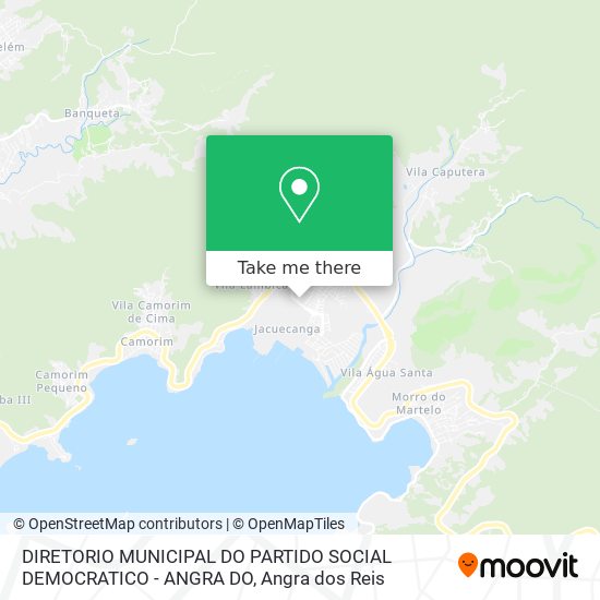 Mapa DIRETORIO MUNICIPAL DO PARTIDO SOCIAL DEMOCRATICO - ANGRA DO