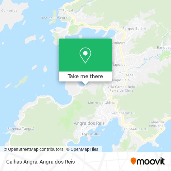 Calhas Angra map