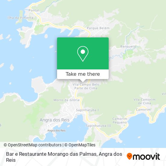 Mapa Bar e Restaurante Morango das Palmas
