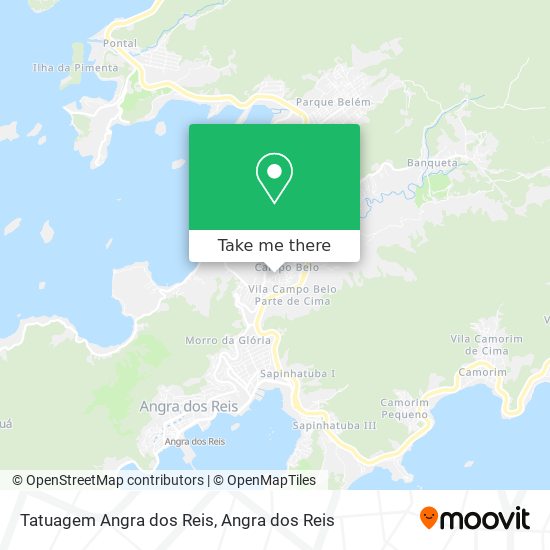 Tatuagem Angra dos Reis map