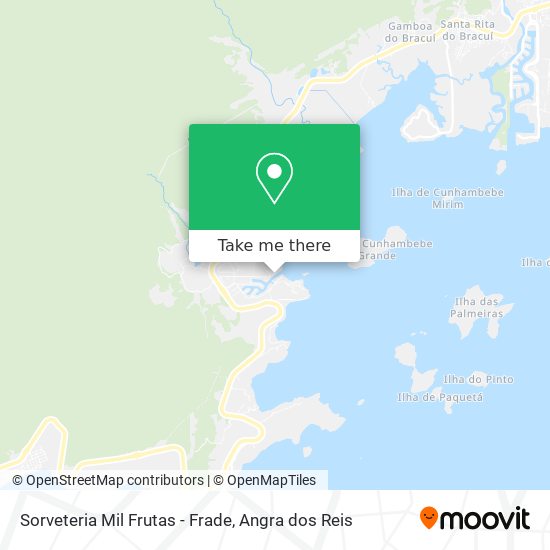 Mapa Sorveteria Mil Frutas - Frade