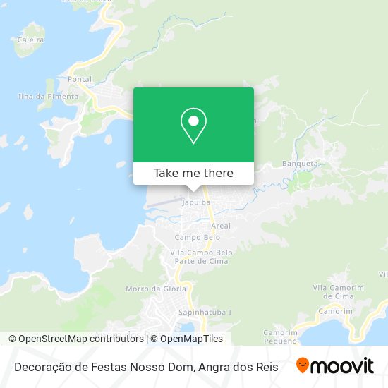 Decoração de Festas Nosso Dom map