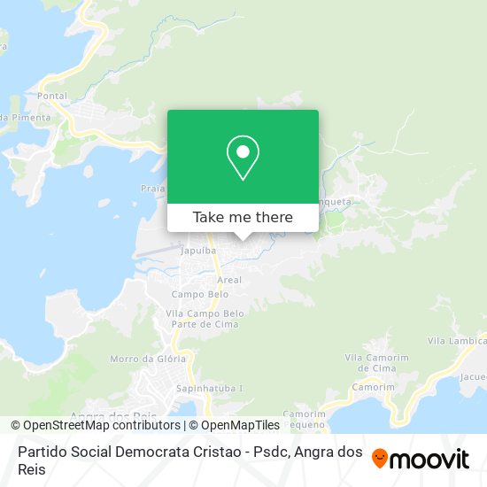 Mapa Partido Social Democrata Cristao - Psdc