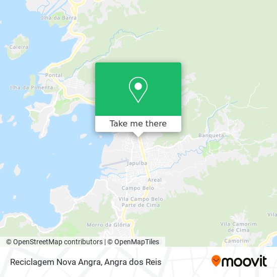 Reciclagem Nova Angra map
