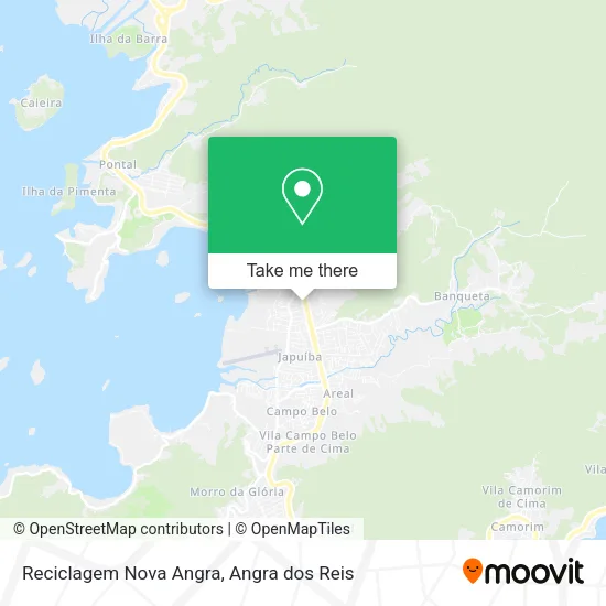 Reciclagem Nova Angra map