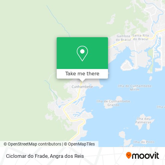 Ciclomar do Frade map