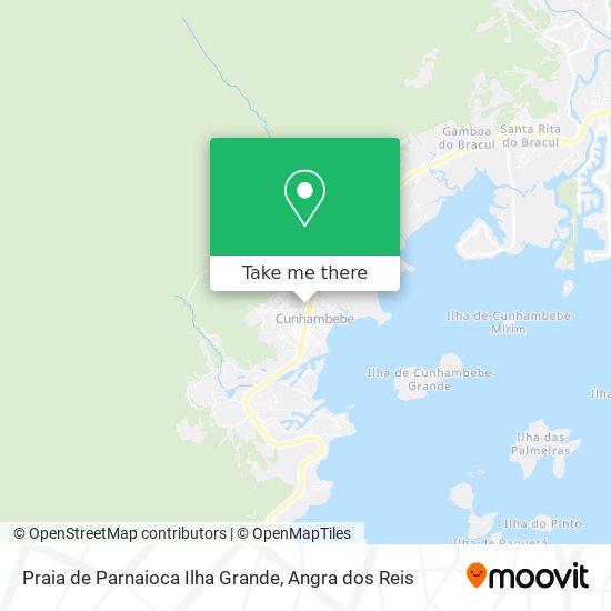 Praia de Parnaioca Ilha Grande map