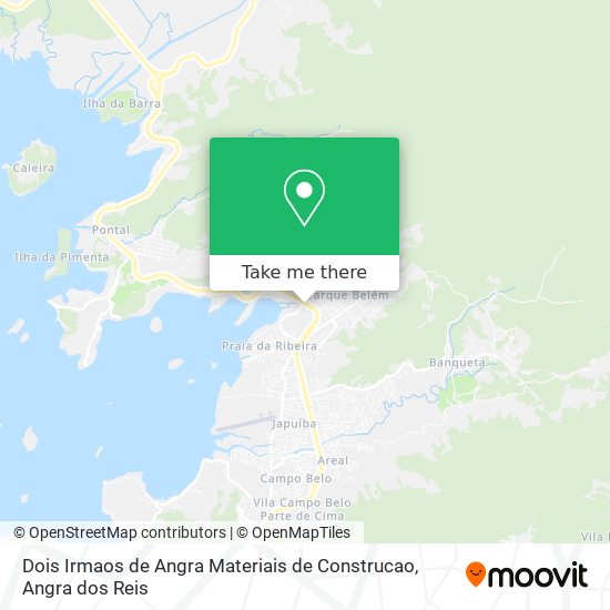 Mapa Dois Irmaos de Angra Materiais de Construcao