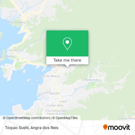 Mapa Tóquio Sushi