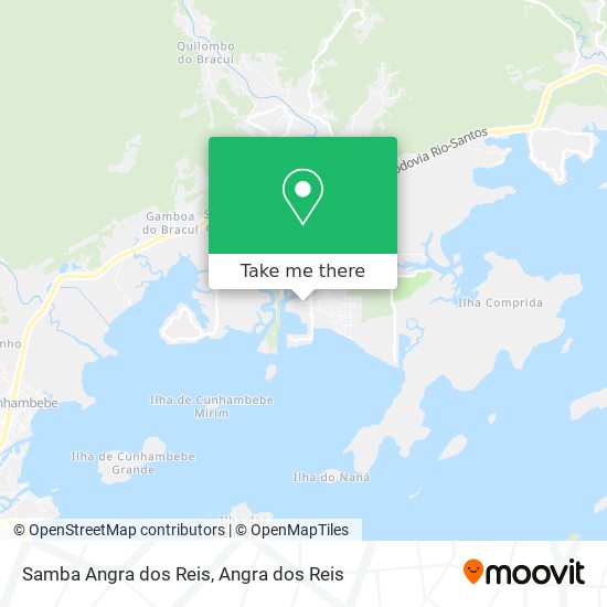 Samba Angra dos Reis map