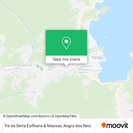 Mapa Pé da Serra Esfiharia & Massas