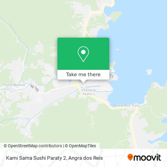 Mapa Kami Sama Sushi Paraty 2