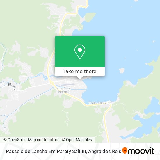 Mapa Passeio de Lancha Em Paraty Salt III