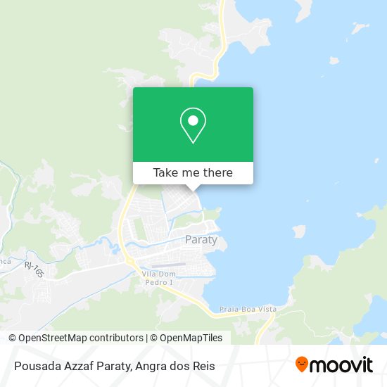 Mapa Pousada Azzaf Paraty