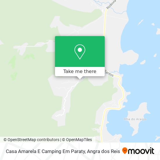 Mapa Casa Amarela E Camping Em Paraty