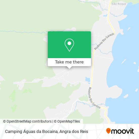 Camping Águas da Bocaina map