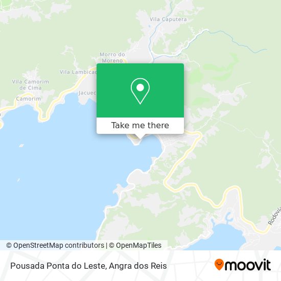 Mapa Pousada Ponta do Leste