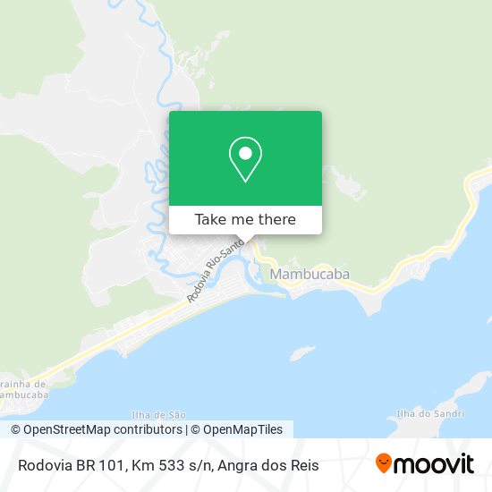 Mapa Rodovia BR 101, Km 533 s/n